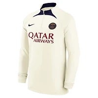 Nike Paris Saint-Germain Strike Drill 2023 24 Performance Quarter-Zip Long Sleeve Top