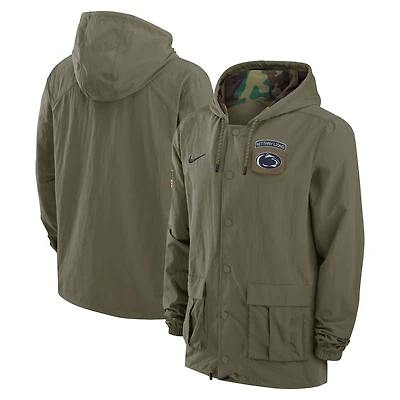 Nike Penn State Nittany Lions 2024 Military Appreciation Full-Snap Hoodie Jacket