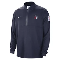 Nike Philadelphia 76ers Authentic Performance Half-Zip Jacket
