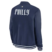 Nike Philadelphia Phillies Authentic Collection City Connect Full-Zip Bomber Jacket