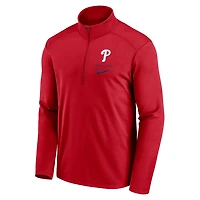 Nike Philadelphia Phillies Franchise Logo Pacer Performance Half-Zip Top