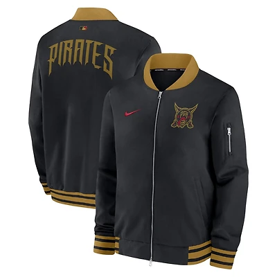 Nike Pittsburgh Pirates 2026 City Connect Authentic Collection Relaxed Full-Zip Bomber Jacket