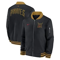 Nike Pittsburgh Pirates 2026 City Connect Authentic Collection Relaxed Full-Zip Bomber Jacket