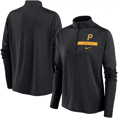 Nike Pittsburgh Pirates Primetime Local Touch Pacer Quarter-Zip Top