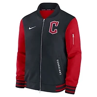 Nike Red Cleveland Guardians Authentic Collection Dugout Full-Zip Bomber Jacket