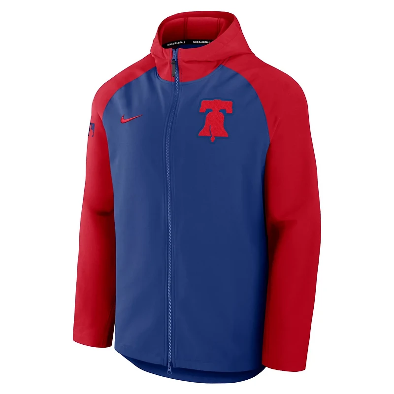Nike Red Philadelphia Phillies Authentic Collection Raglan Performance Full-Zip Jacket