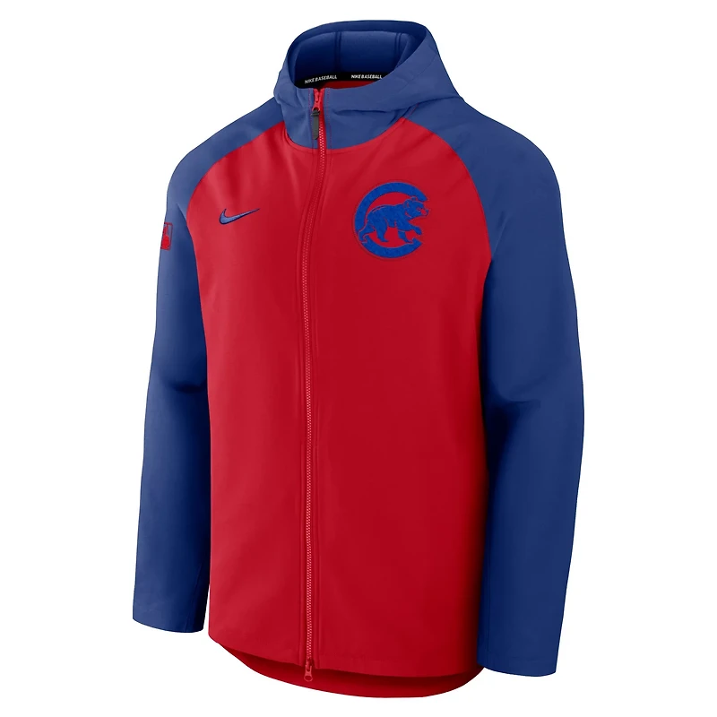 Nike Royal Chicago Cubs Authentic Collection Raglan Performance Full-Zip Jacket