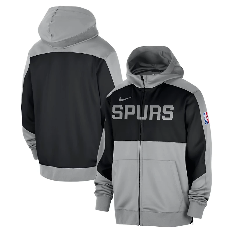 Nike San Antonio Spurs Authentic On-Court Showtime Performance Full-Zip Hoodie