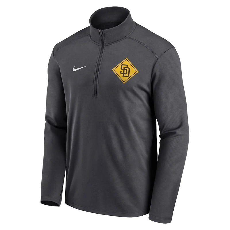 Nike San Diego Padres Diamond Icon Pacer Performance Quarter-Zip Windbreaker Top