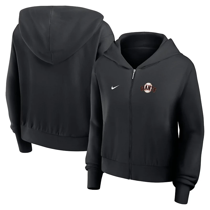 Nike San Francisco Giants Cropped Chill Full-Zip Hoodie