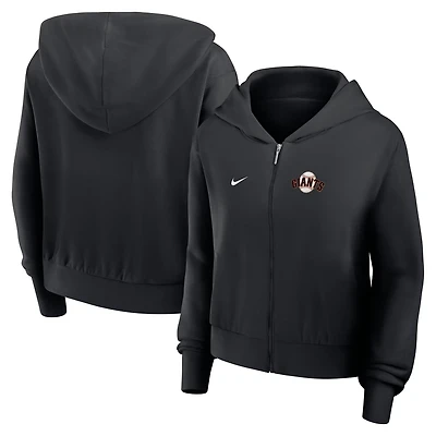 Nike San Francisco Giants Cropped Chill Full-Zip Hoodie