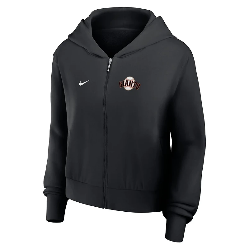 Nike San Francisco Giants Cropped Chill Full-Zip Hoodie