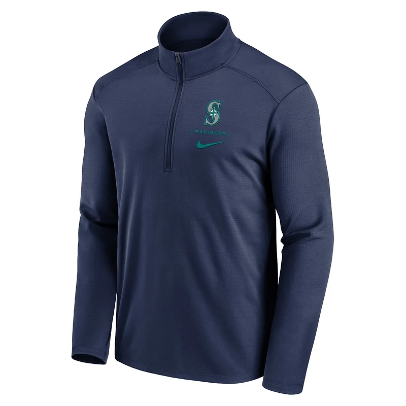 Nike Seattle Mariners Franchise Logo Pacer Performance Half-Zip Top