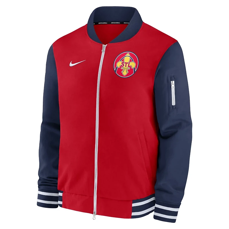 Nike St Louis Cardinals 2024 City Connect Authentic Collection Game Time Full-Zip Jacket