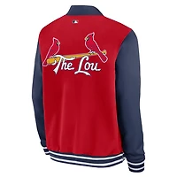 Nike St Louis Cardinals 2024 City Connect Authentic Collection Game Time Full-Zip Jacket