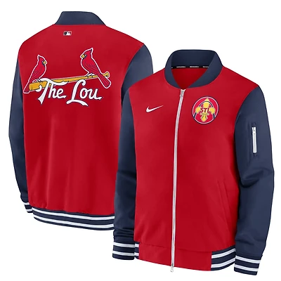 Nike St Louis Cardinals 2024 City Connect Authentic Collection Game Time Full-Zip Jacket