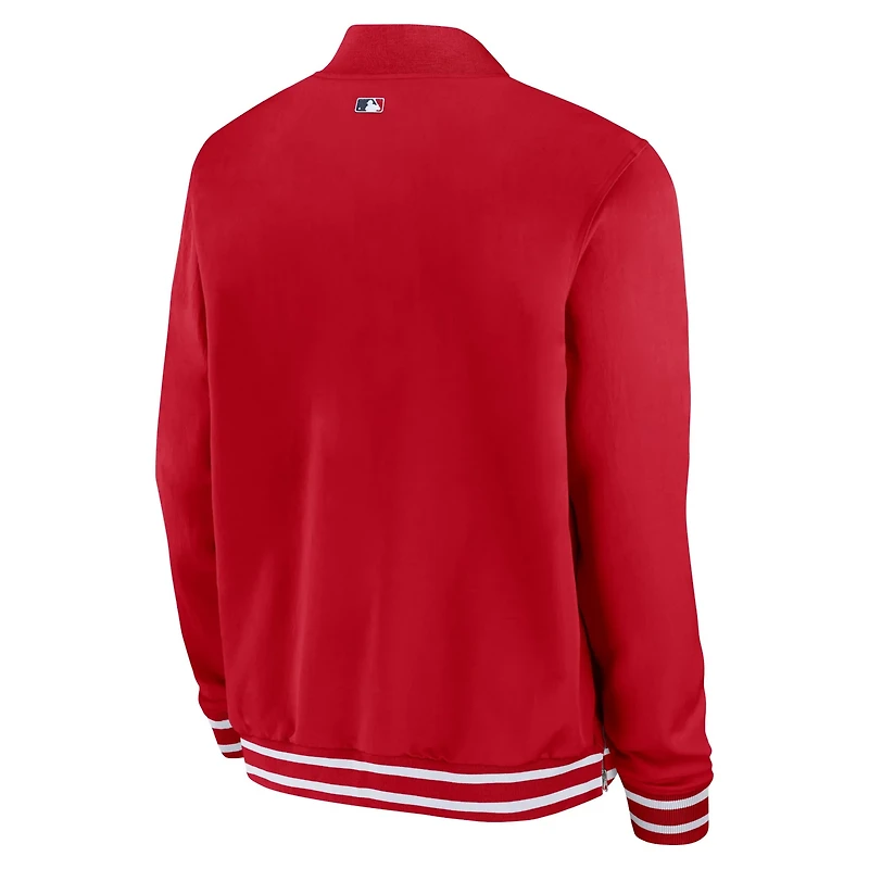 Nike St Louis Cardinals Authentic Collection Full-Zip Bomber Jacket
