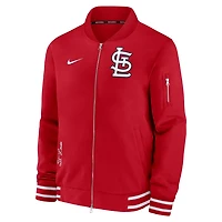 Nike St Louis Cardinals Authentic Collection Full-Zip Bomber Jacket