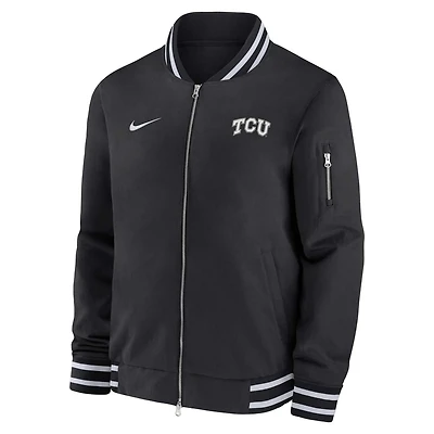 Nike TCU Horned Frogs Full-Zip Bomber Jacket