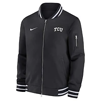 Nike TCU Horned Frogs Full-Zip Bomber Jacket