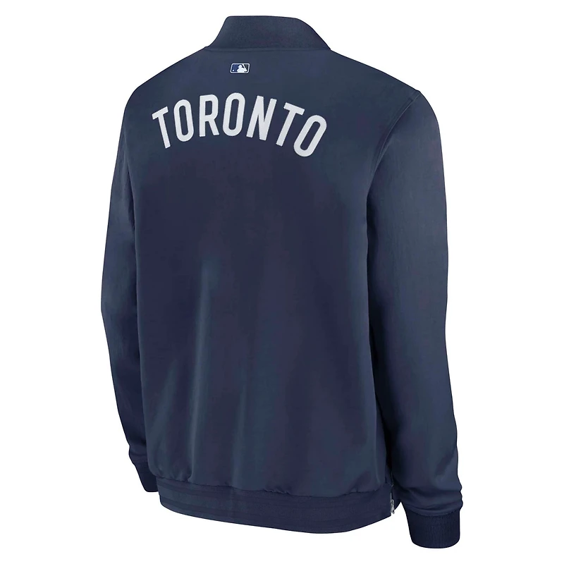 Nike Toronto Blue Jays Authentic Collection Dugout Full-Zip Bomber Jacket
