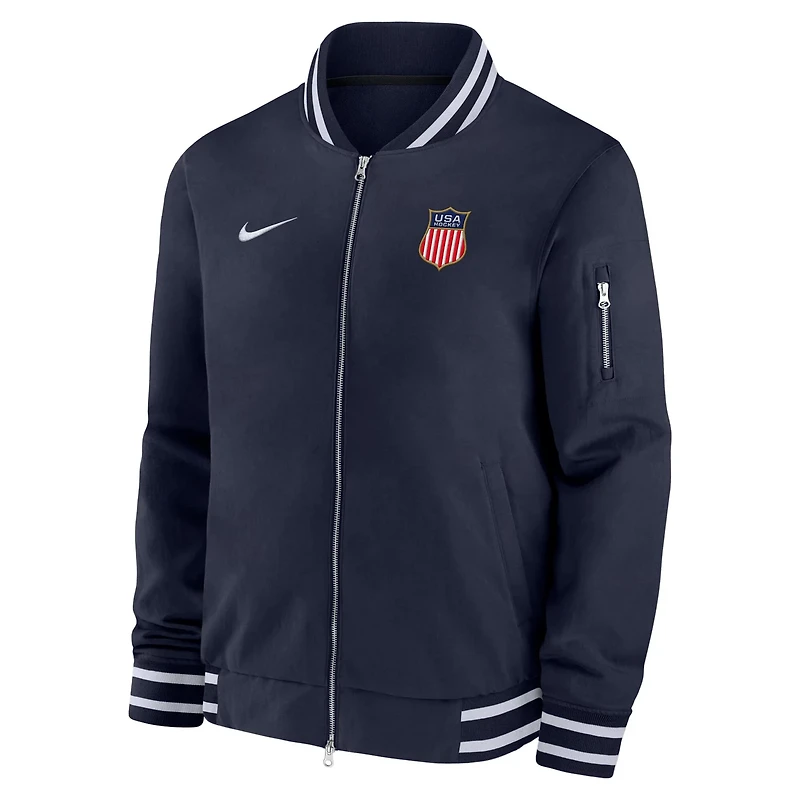 Nike US Hockey 2026 Full-Zip Bomber Jacket