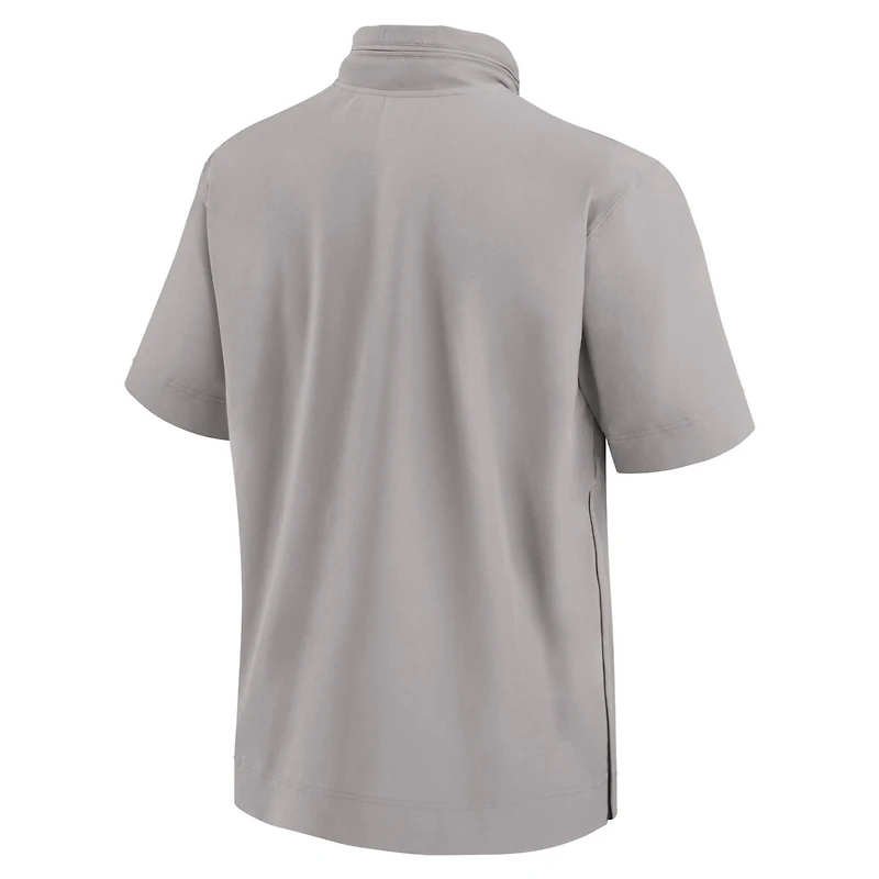 Nike USC Trojans 2024 Sideline Coach Short Sleeve Half-Zip Hoodie Jacket