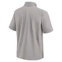 Nike USC Trojans 2024 Sideline Coach Short Sleeve Half-Zip Hoodie Jacket