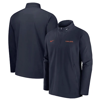 Nike Virginia Cavaliers 2024 Sideline Coach Quarter-Zip Hoodie Jacket