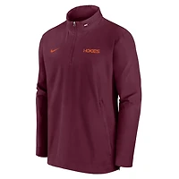 Nike Virginia Tech Hokies 2024 Sideline Coach Quarter-Zip Hoodie Jacket