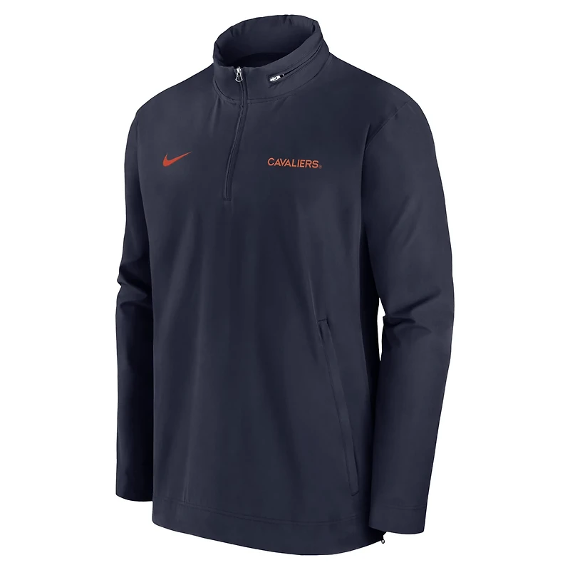 Nike Virginia Tech Hokies 2024 Sideline Coach Quarter-Zip Hoodie Jacket