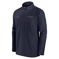 Nike Virginia Tech Hokies 2024 Sideline Coach Quarter-Zip Hoodie Jacket