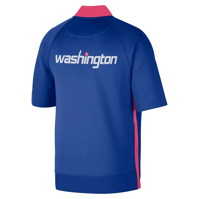 Nike Washington Wizards 2022/23 City Edition Showtime Raglan Short Sleeve Full-Snap Jacket