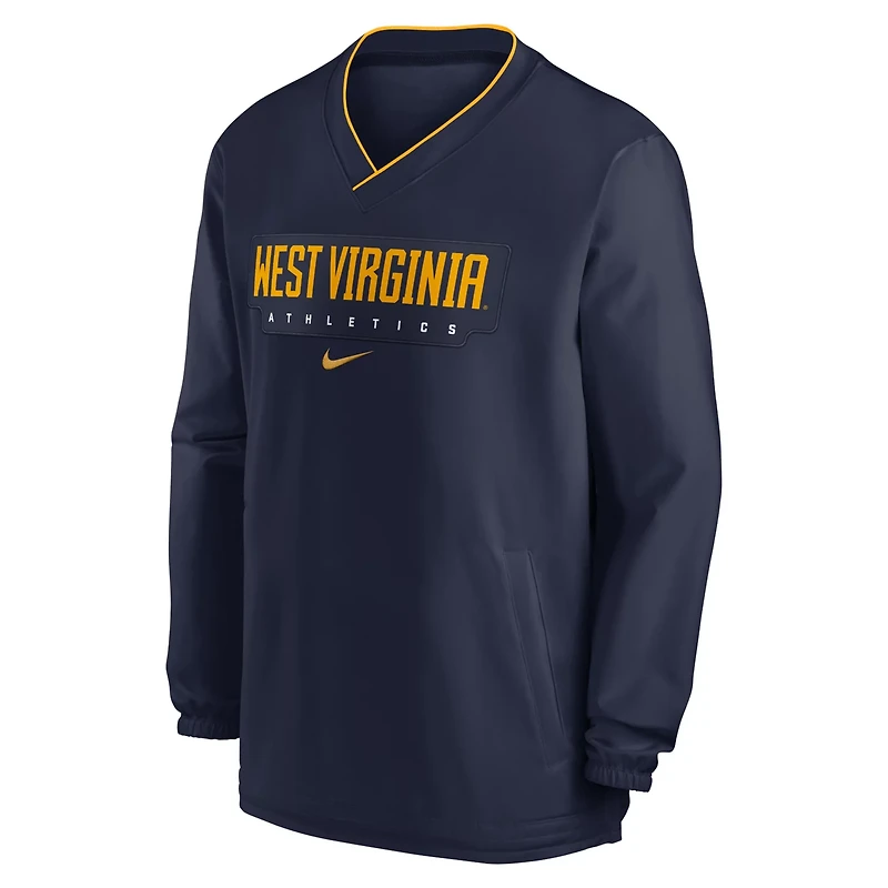 Nike West Virginia Mountaineers 2024 Sideline Pullover Windshirt