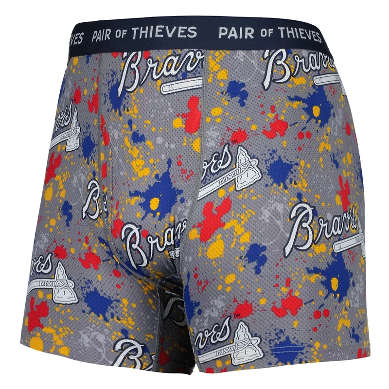 Pair of Thieves Atlanta Braves Super Fit 2-Pack Boxer Briefs Set