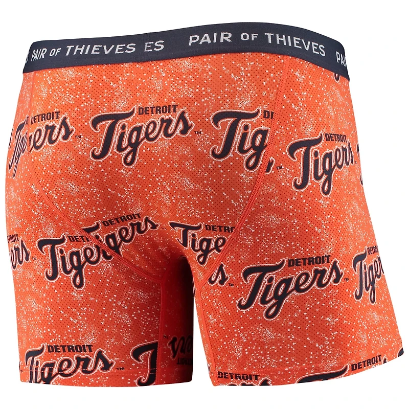 Pair of Thieves Navy Detroit Tigers Super Fit 2-Pack Boxer Briefs Set