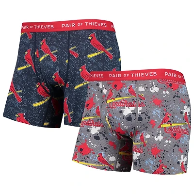 Pair of Thieves St Louis Cardinals Super Fit 2-Pack Boxer Briefs Set