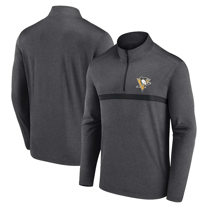 Pittsburgh Penguins Head-to-Head Raglan Quarter-Zip Top
