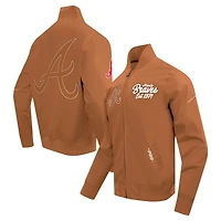 Pro Standard Atlanta Braves Paint The City Twill Full-Zip Jacket