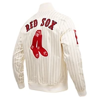 Pro Standard Boston Red Sox Cooperstown Collection Pinstripe Retro Classic Satin Full-Snap Jacket