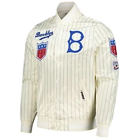 Pro Standard Brooklyn Dodgers Cooperstown Collection Pinstripe Retro Classic Satin Full-Snap Jacket