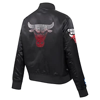 Pro Standard Chicago Bulls Jeweled Satin Full-Snap Jacket