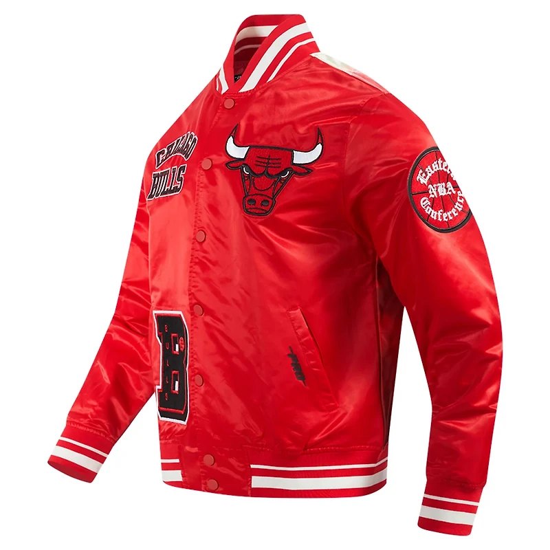Pro Standard Chicago Bulls Sublimated Satin Full-Snap Jacket