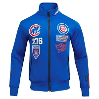 Pro Standard Chicago Cubs Fast Lane Full-Zip Track Jacket