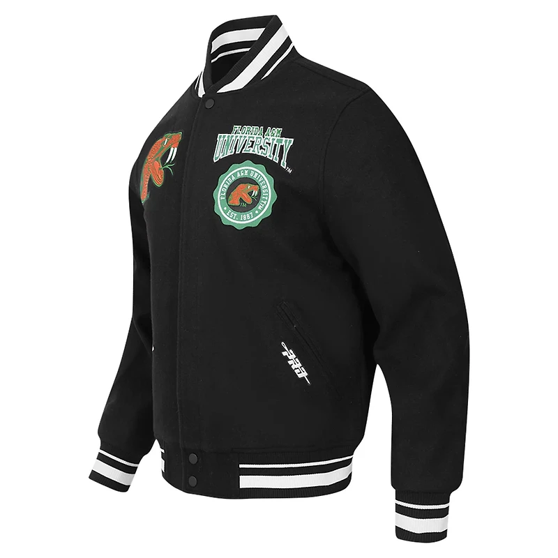 Pro Standard Florida AM Rattlers Crest Wool Full-Zip Jacket