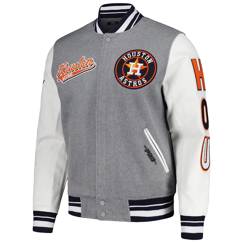 Pro Standard Houston Astros Script Tail Full-Zip Varity Jacket