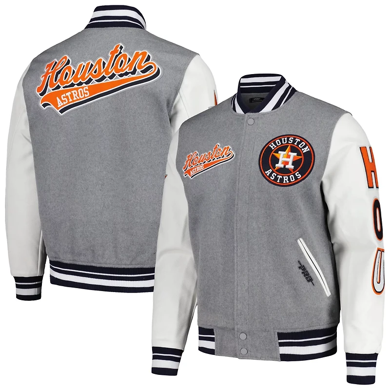 Pro Standard Houston Astros Script Tail Full-Zip Varity Jacket