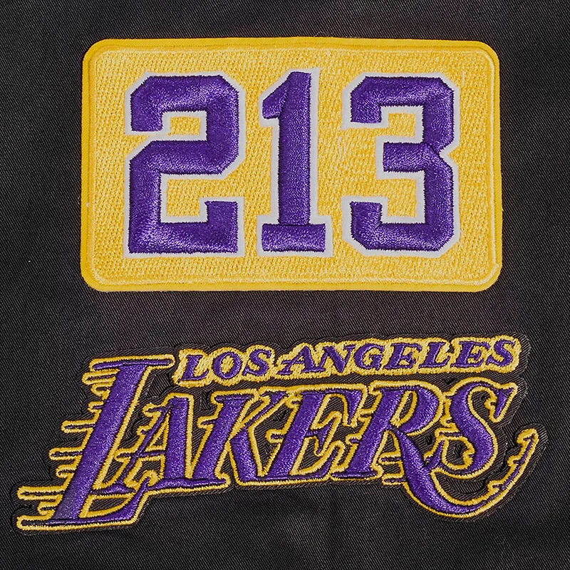 Pro Standard Los Angeles Lakers Area Code Twill Full-Zip Jacket
