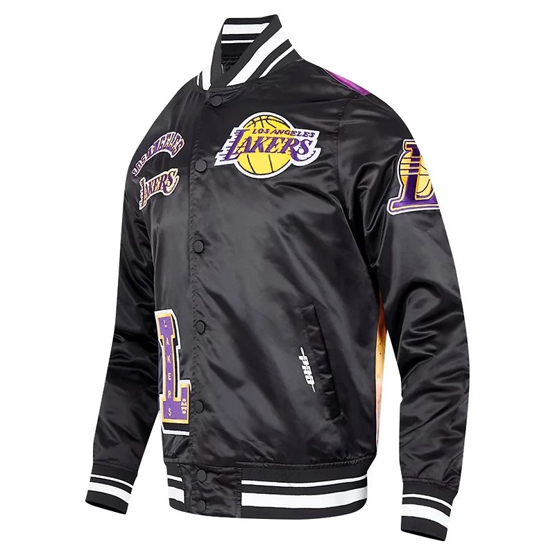 Pro Standard Los Angeles Lakers Sublimated Satin Full-Snap Jacket