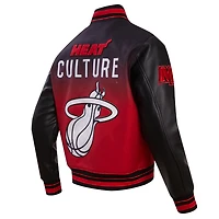 Pro Standard Men's Miami Heat 2023/24 City Edition Full-Zip Varsity Jacket